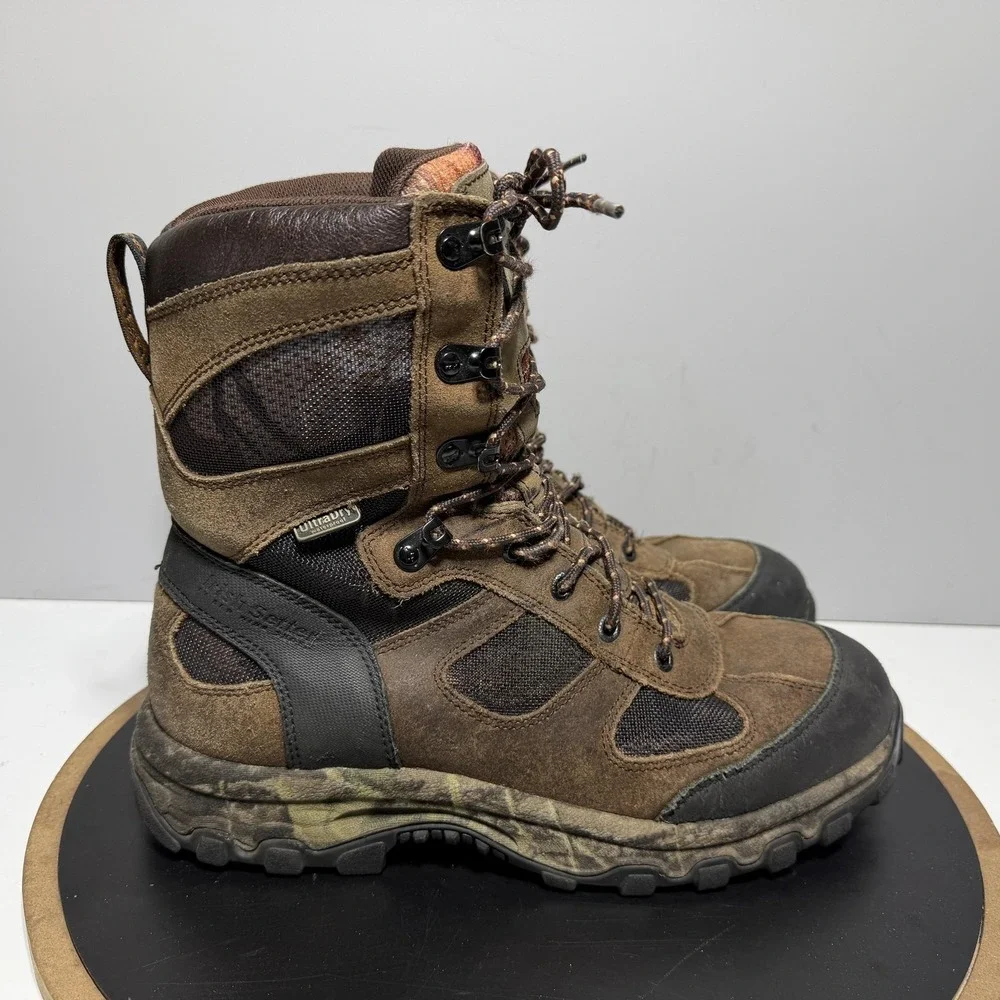 Red Wing Irish Setter Boots Men‎ Size 10.5 Brown Leather Camo Waterproof Hunting